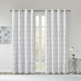 thumbnail image 1 of Intelligent Design Raina Total Blackout Metallic Print Grommet Top Curtain Panel, 1 of 12