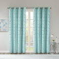 thumbnail image 1 of Intelligent Design Raina Total Blackout Metallic Print Grommet Top Curtain Panel, 1 of 12
