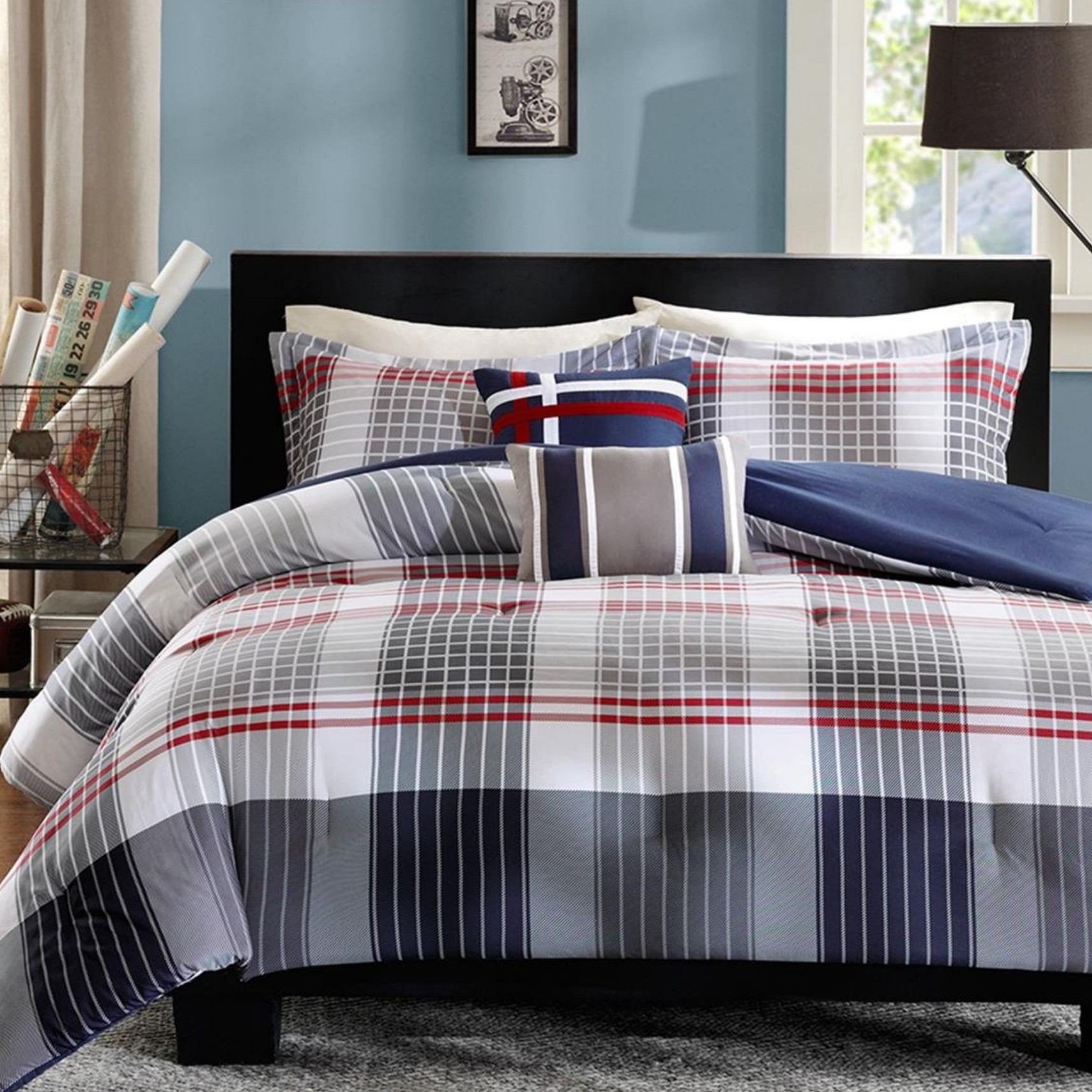 Pastel Rainbow Zebra Comforter Set Twin XL