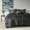 thumbnail image 1 of Regency Heights Twin/Twin XL Size Comforter Sets, Velvet Bedding Comforter Set for All Seasons, Black Bedding Set with Decor Pillow for College Dorm, 3-Piece, 1 of 10