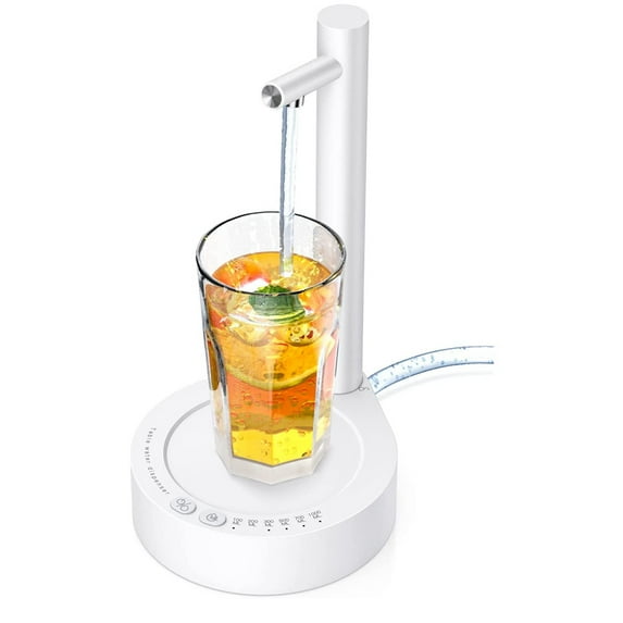 Intelligent Desktop Water Pump Barrel Mounted Water Dispenser Removable Automatic Water Dispenser Water Dispenser Absorber Outdoor,Suitable for Home, Office, Outdoor