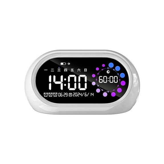 Intelligent Digital Alarm Clock Extra Loud Alarm Rechargeable LED Display Timer For Heavy Sleepers Contemporary Design
