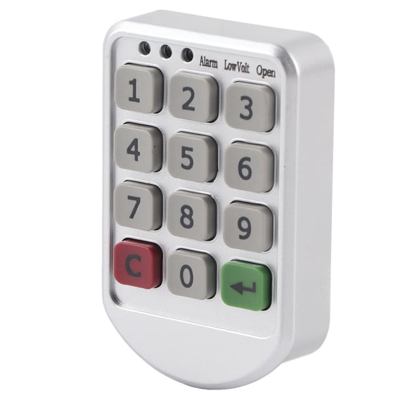 Intelligent Digital Cabinet Lock - Electronic Keypad Security Code Lock for Office, Sauna, & Storage Cabinets, Zinc Alloy (3.3 in Panel)