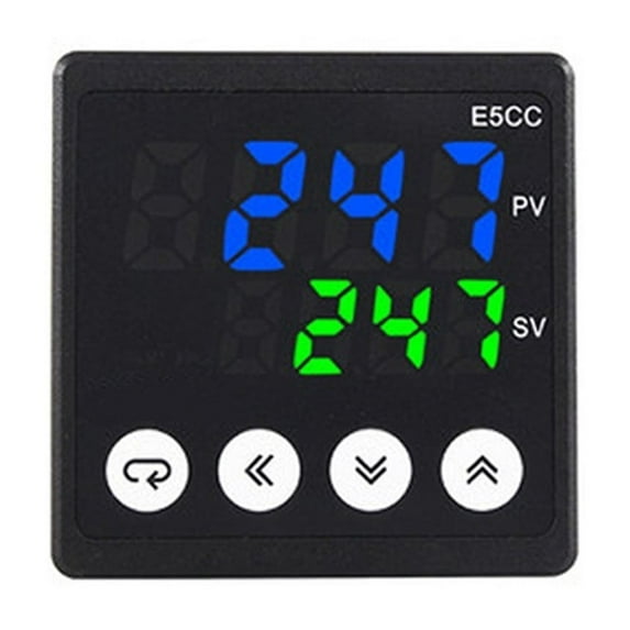 Intelligent Digital Display Thermostat, E5CC Multiple Signal Input PID Adjustment Control Outputs Relay / Solid State SSR ,Temperature calibrating
