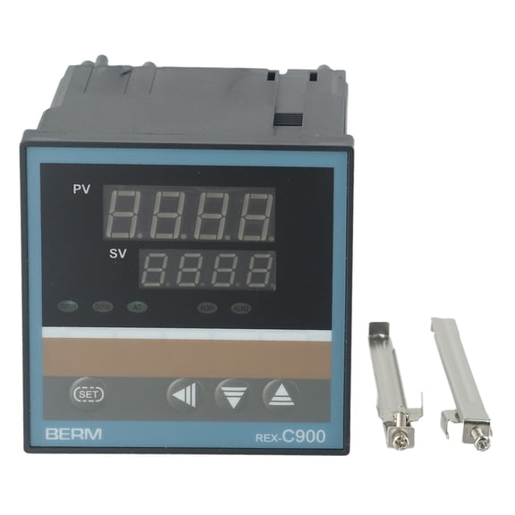 Intelligent Digital Temperature Controller REX-C900 with PID Control and for SSR Output, 0-400C Thermostat for Industrial Oven Dryer Injection for Molding Machine