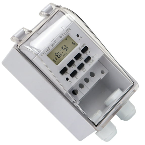 Intelligent Digital Timer Controllers with Memory Function Waterproof Component 24H Automatic Control for light Pumps Aerators
