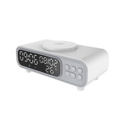 Intelligent Dimming Digital Bedlight Alarm Clock With Auto Brightness Modifiable LED Display Indoor Temperature Date Reminder For Telecommute