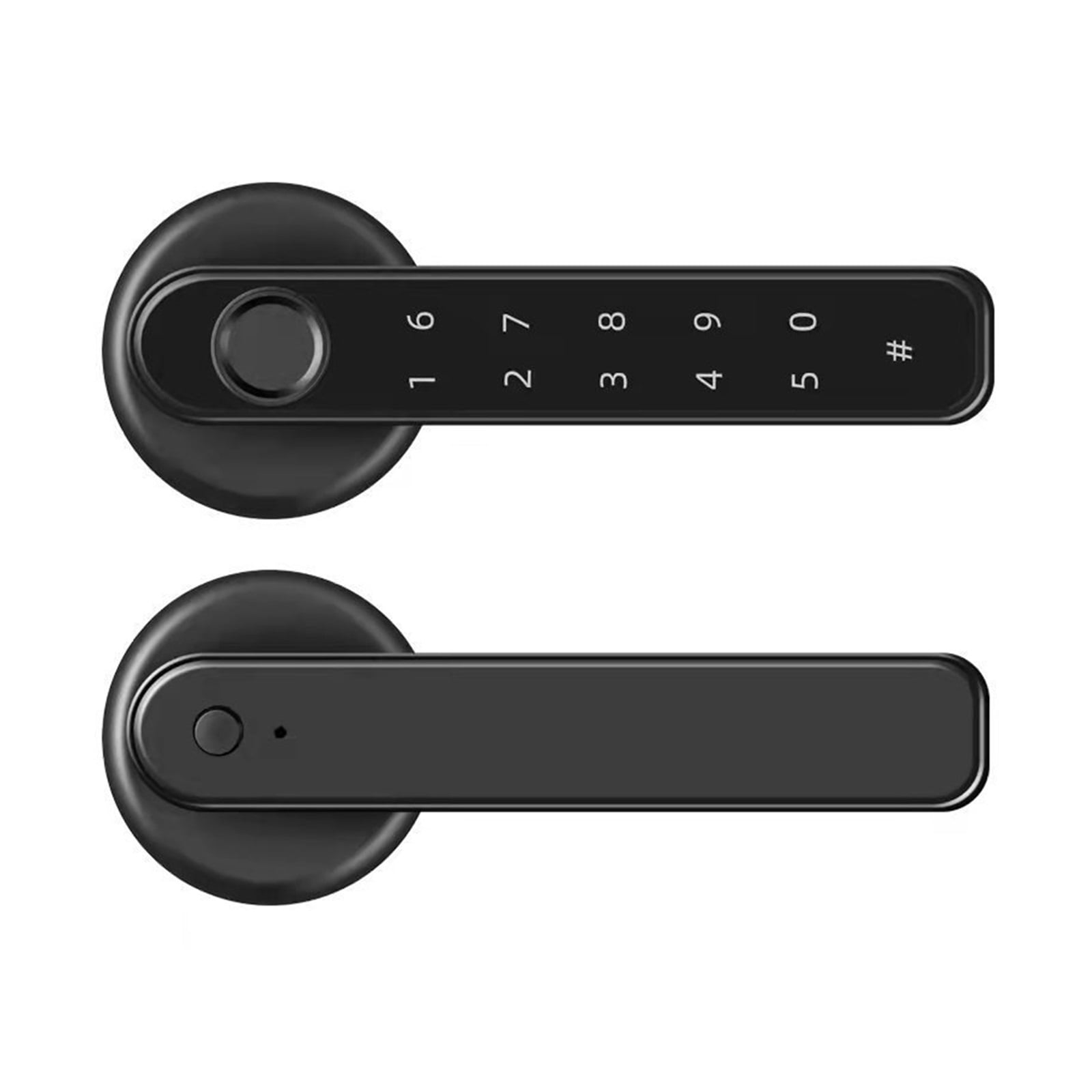 669 Lock Intelligent Door Handle Lock Products Security Fingerprint Unlock ...
