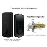 Intelligent Door Lock,5 In 1 Door Lock Handle Set Door With Handle Set Keyless App Ic Lock With Handle Auto Lock 5 150 Codes Door Maiju L Door Lock Waterproof Auto Handle Yaliya