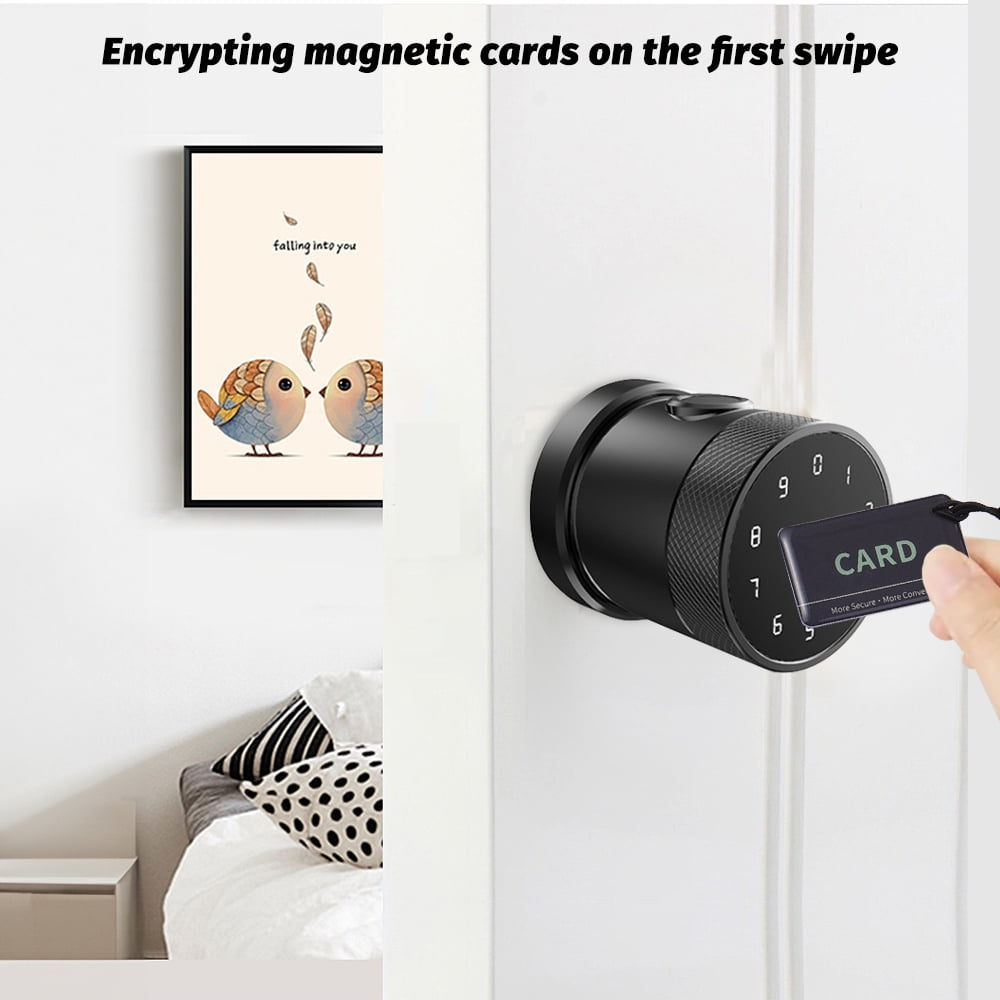 Visual Reference: Intelligent Door Lock Bt App 5 In 1 Unlock Door
