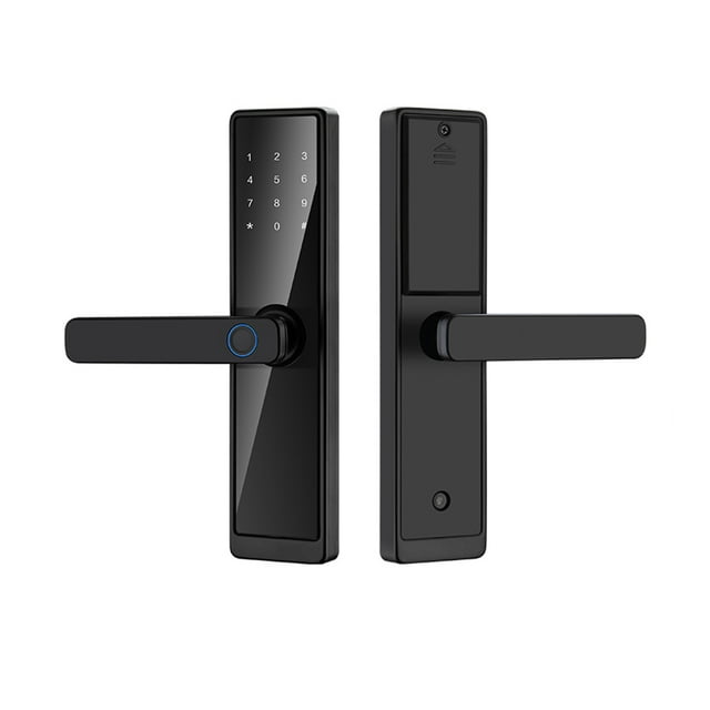 Intelligent Door Lock,Lock Handle With Lock Less Door 5 Unlocked Remote ...