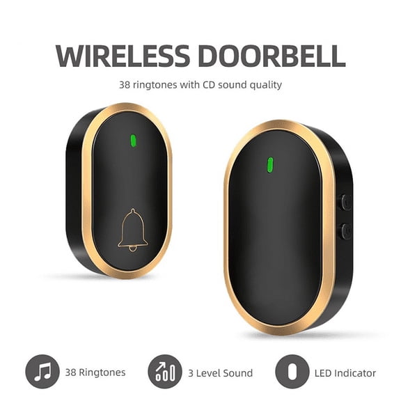 Intelligent Doorbell Wireless Waterproof Super Endurance 300M Range Four Modes 60 Music