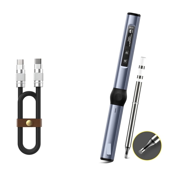 Intelligent Electric Soldering Iron ,Fast Heat Portable Soldering Iron, Station Kit Adjustable Constant Temperature ,Accurate Temperature Control