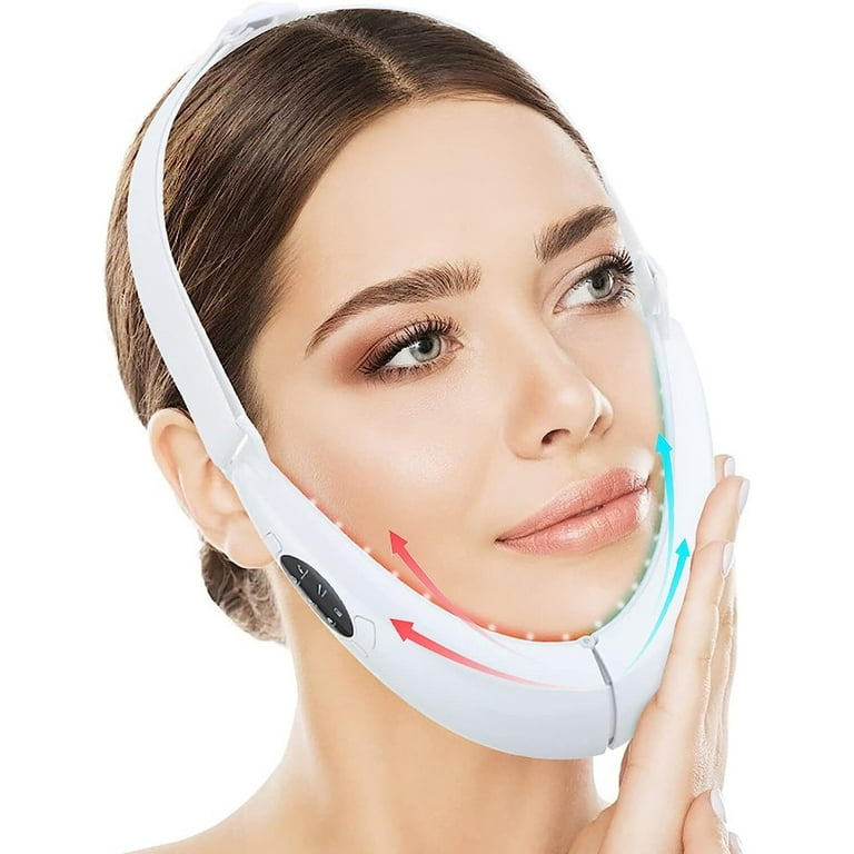 Intelligent Electric V- Face Shaping Massager Double Chin Reducer Face  Lifting Machine Microcurrent Facial Device Lifting Slimming V-Face-Lift Belt  Beauty Instrument (1PC) 