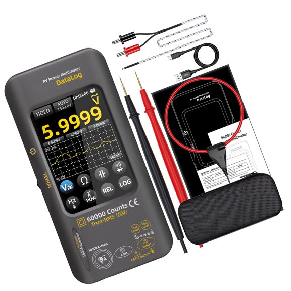 Intelligent Electrical Tester with Waveform Display & Optional Current Clamp Data Logger Multimeter Simple Operate for Circuit Diagnosis