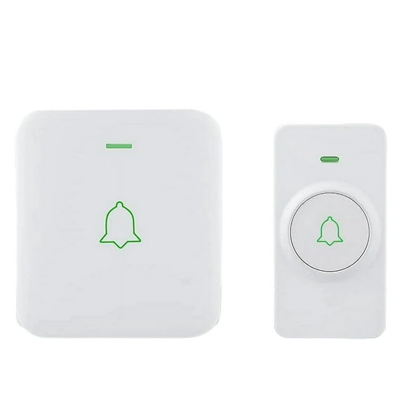 Intelligent Electronic Door Bell Wh1, Wireless Door Bell 11 Waterpoof Doorbell Chime Operating at 1000 Feet with 52 Melodies 5 Volume & Led (Smart Electronic Doorbell (Transmitter + Bell) * 1 Set)