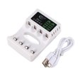 Intelligent Fast Led Charger 4Slots for AA AAA NiMH NiCd