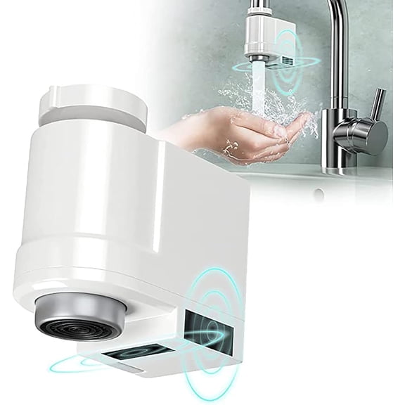 Intelligent Faucet Adapter, Rotating Faucet Extender, Easy Installation, Sensor Water Management, Anti-Overflow Protection, Universal Sink Adapter for Stylish Kitchen and Bathrooms