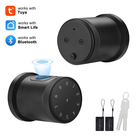 Intelligent Fingerprint Door Lock with Keypad, Keyless Deadbolt for Main Entrance, Smart Auto Locking Deadbolt Controlled Via Mobile App, Biometric Fingerprint Door Knob Offering 5 Unlocking Methods