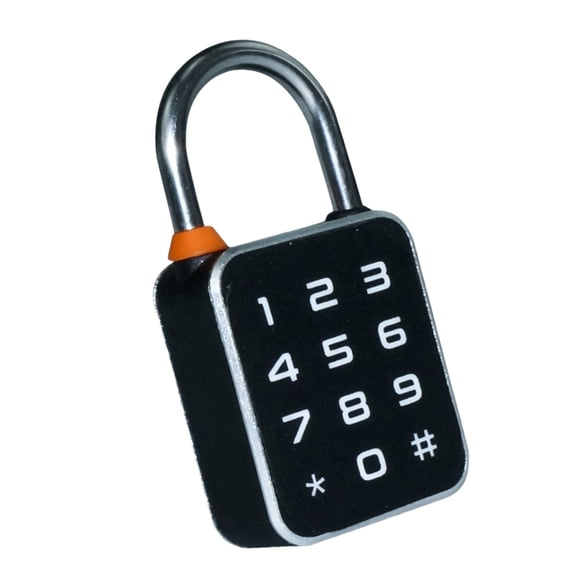 Intelligent Fingerprints Padlock With Touch Screens Keypad App Controlled Electronic Lock, Waterproof For Gym And School