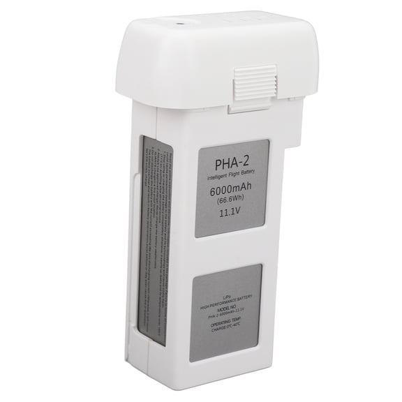 Intelligent Flight Battery 6000mAh 11.1V 66.6Wh High Performance Drone Battery Replacement Part Compatible with Phantom 2 Quadcopter (5.51 x 1.80 x 3.05 inches / 14.0 x 4.57 x 7.75 cm)