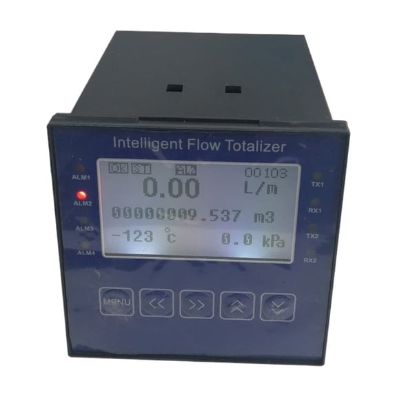 Intelligent Flow Totalizer For Flow Meter Accept Pulse 4-20mA 0-10mA 0-5V PT100 Signal Relay Output RS485 96mm*96mm Panel Size ,Corrosion Resistance