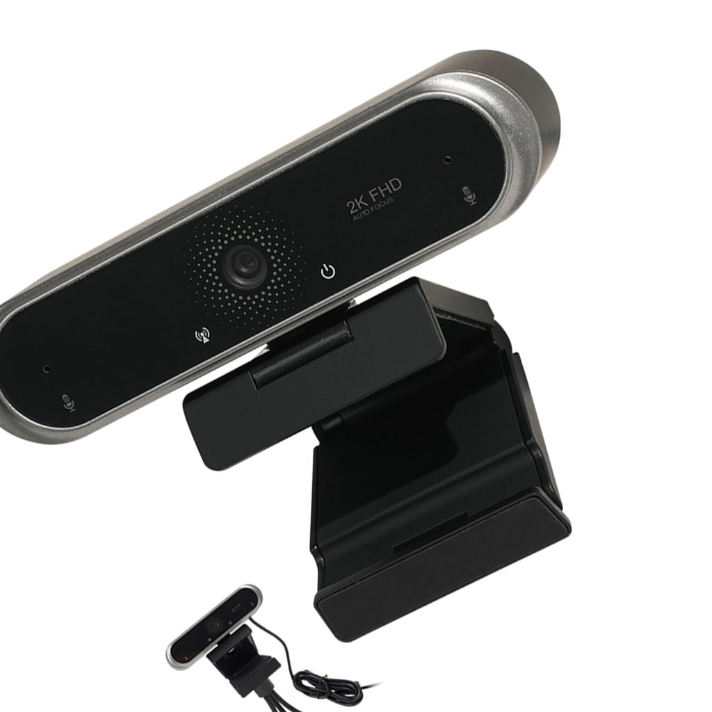 Intelligent Focus 2K Webcam With Bright Image And Built In Microphone For Computer Meetings