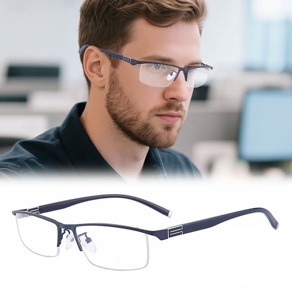 Intelligent Glasses Auto Adjusting Multifocal Glasses Blue Light Blocking Anti Fatigue With Storage Case For Myopia Hyperopia Office Daily Wear(400 Degrees-15X5Cm)