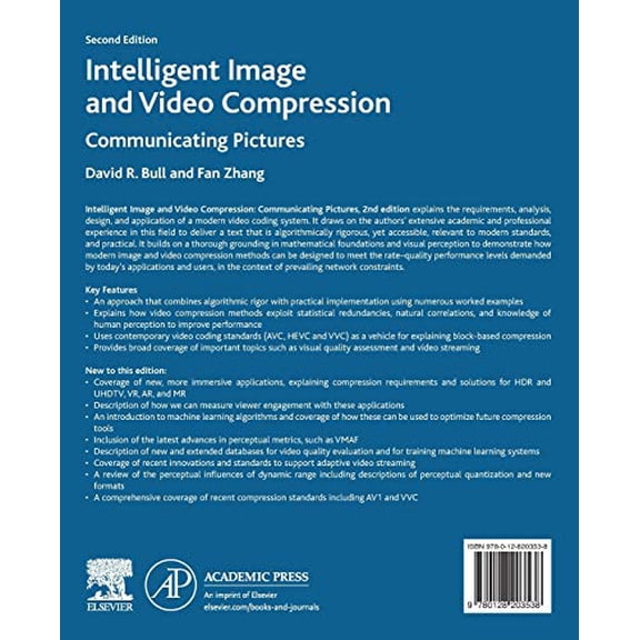 Pre-Owned Intelligent Image and Video Compression: Communicating Pictures [Paperback] Bull, David and Zhang, Fan