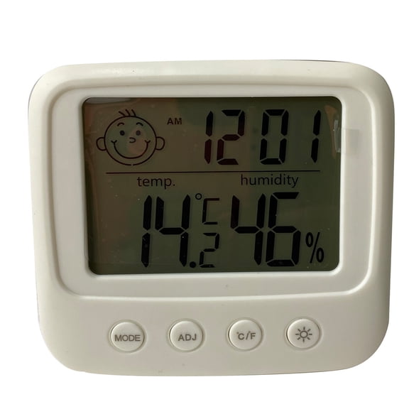 Intelligent Indoor Outdoor Temperature Humidity Meter with Backlight Features LCD Digital Electronic Thermometer Hygrometer