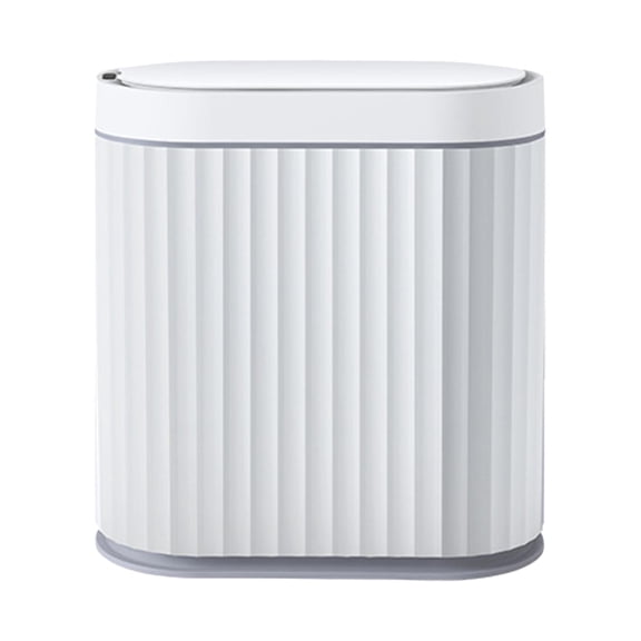 Intelligent Induction Trash Bin, Automatic Garbage Can, Electric Garbage Bin, Large Capacity Touchless Smart Trash Can for Kitchen 7L Gray
