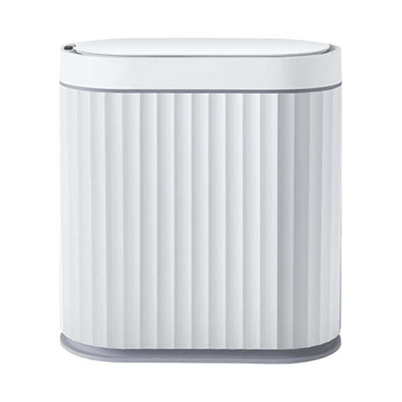 Intelligent Induction Trash Bin, Automatic Garbage Can, Electric Garbage Bin, Large Capacity Touchless Smart Trash Can for Kitchen 7L Gray