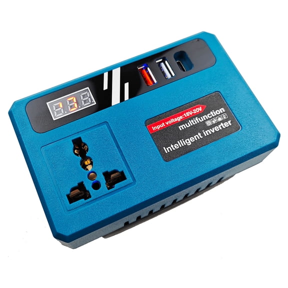Intelligent Inverter 18-21V To 220V Adapter, Ports & Efficient Power Supply for Appliances