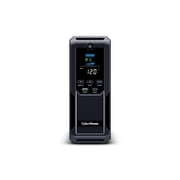 Intelligent LCD UPS System -1500VA & 900W -1 2 Outlets - 2 USB Ports - AVR - Mini-Tower, Black