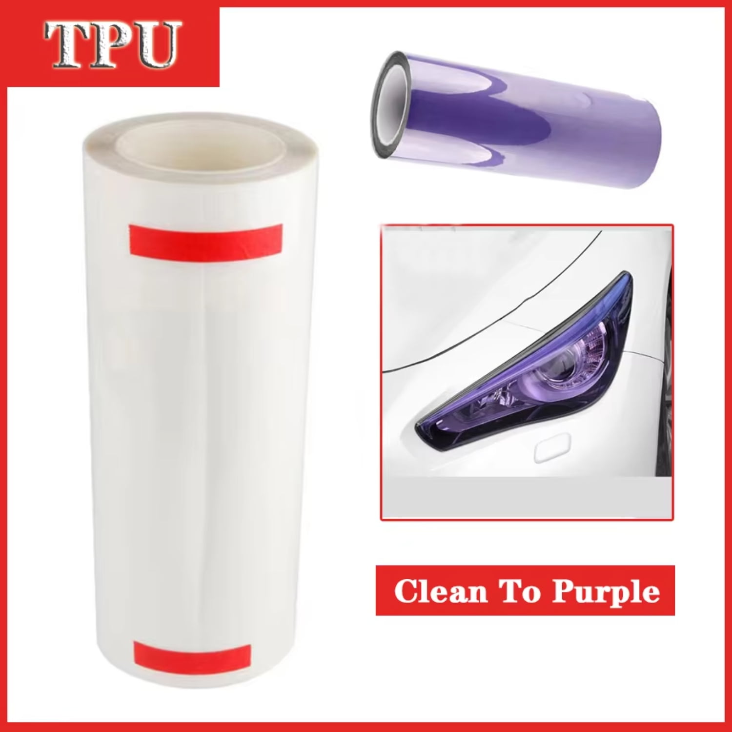 Intelligent Light Control Automotive TPU Headlight Film for Car Body