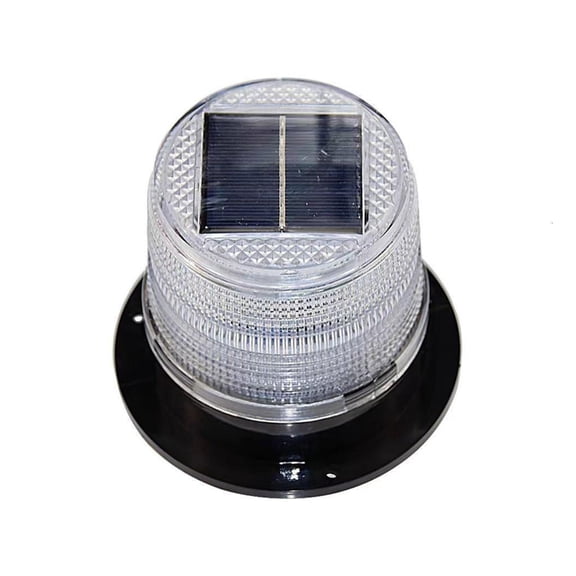 Intelligent Lights Sensing Solar Warning Lamp Strong ABS Build for Roadwork Areas