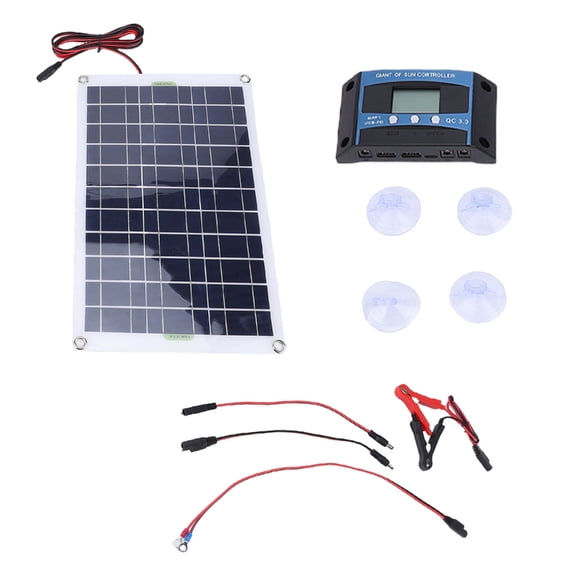 Intelligent MPPT 50W Photovoltaic Panel Set for Battery Security and Durability