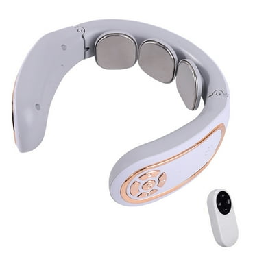 Intelligent Neck Massager with Heat for Neck Pain, Protable Cordless Electric Neck Massage Deep Tissue Trigger Point Massage with 4 Modes 15 Strength Levels for Office, Home, Car and Gift