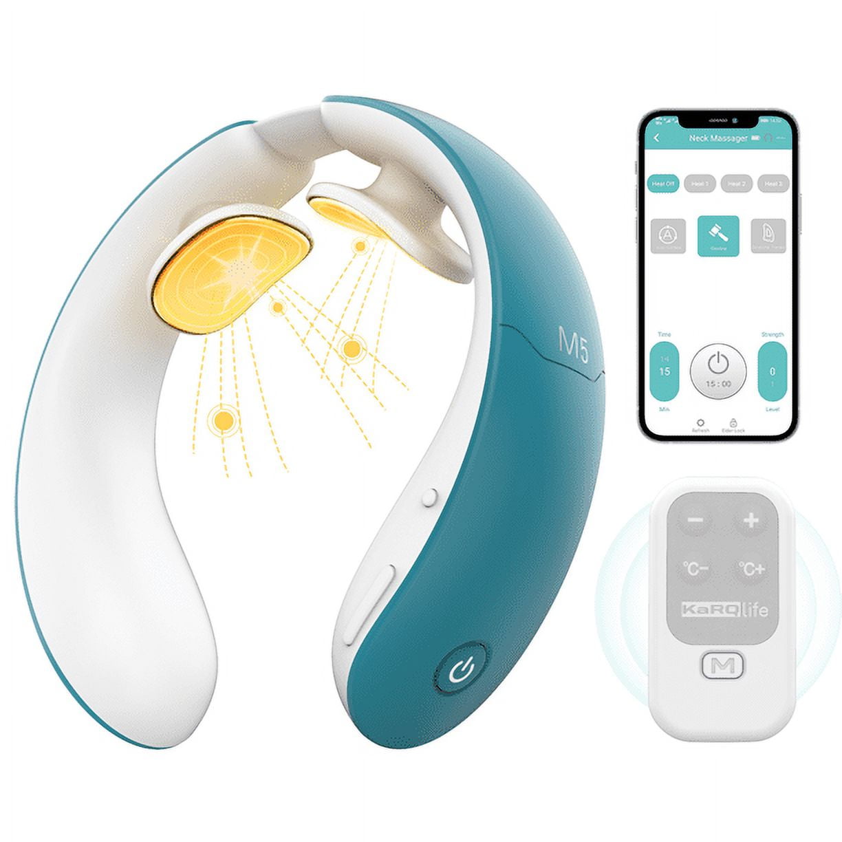 Soothely Neck Massager, Soothely Neck Massager with Heat, Portable Neck  Massager for Neck Pain, Electric Neck Pain Relief Massager for Women Men  (White) : : Health & Personal Care