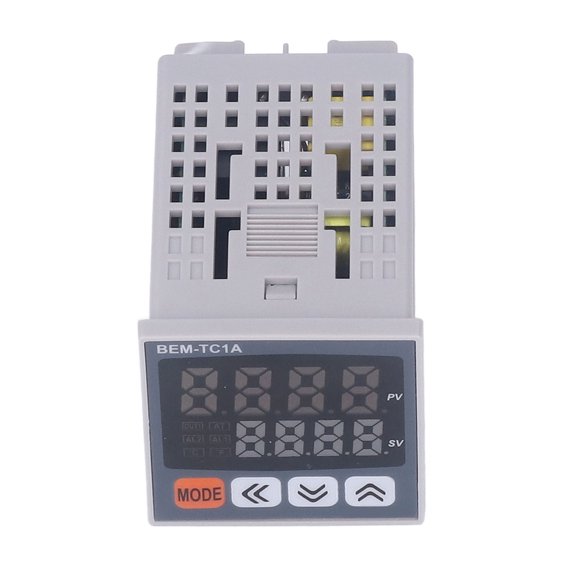 Intelligent PID Temperature Controller Dual Output Digital Thermostat 48x48mm 100-240VAC LED Display High Accuracy PC Material Dynamic Heat Temp Regulator