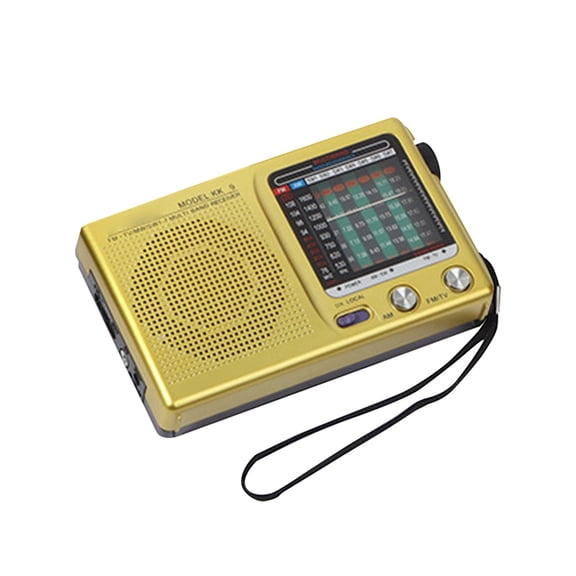 Intelligent Radio | with Noise Cancelling Portable Compact Design | featuring kk9 retro | The Smart Choice for Value Gold Top Pick Great Choice Worth Having