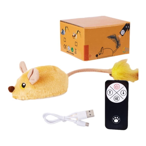 Intelligent Remote Control Simulated Mouse Toy for Cats & Dogs, Automatic Evasion, Interactive Fun for Pets & Kids, Indoor/Outdoor Play