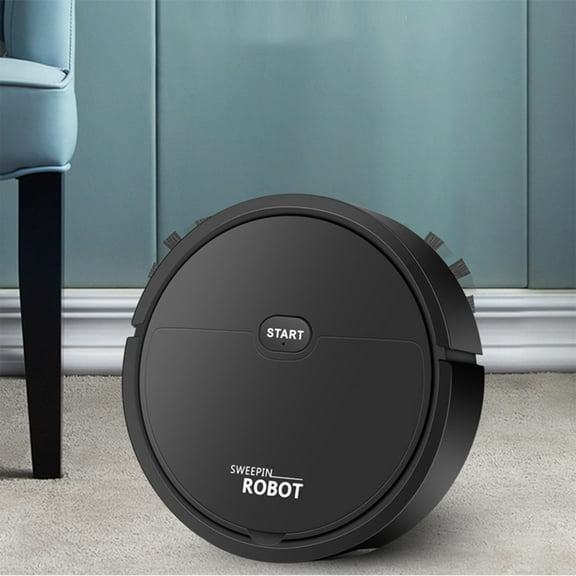 Intelligent Robot Vacuum Cleaner with Sweeping and Mopping, Auto Side Brushes, 60-Min Runtime, 100㎡ Coverage, Low-Noise Cleaning for Hard Floors and Pet Hair