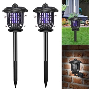 Jahy2Tech Outdoor Mosquito Exterminator & Illumination Waterproof Bug Zapper, 2 Count