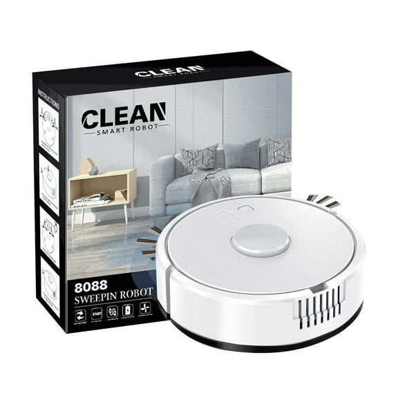Intelligent Sweeping Robot, Multifunctional Mini 3 in 1 Vacuum Cleaner, Powerful Suction Quiet Automatic Smart Mopping Robot Vacuum Cleaner for Pet Hair All Floors Small Household Appliance