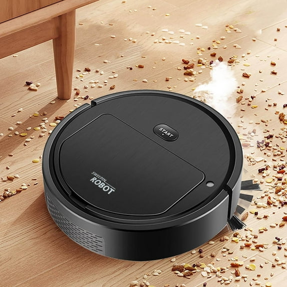 Smart Sweeping Robot, 3-in-1 Vacuum Cleaner with Mop & Humidifier, USB Rechargeable, Auto Cleaning, Silent Brushless Motor, 400mAh Battery, Ideal for Home, Floor, Carpet, Pet Hair Removal