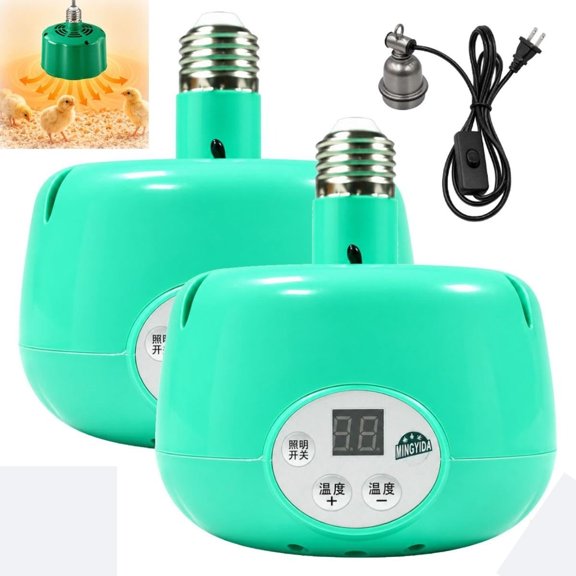 Intelligent Temperature Control Brooder Heater, Adjustable Thermostat Chick Heater Plate, Height & Angle Adjustable, Energy Saving Brooder for Chicken Coops, Ducklings & Small Poultry