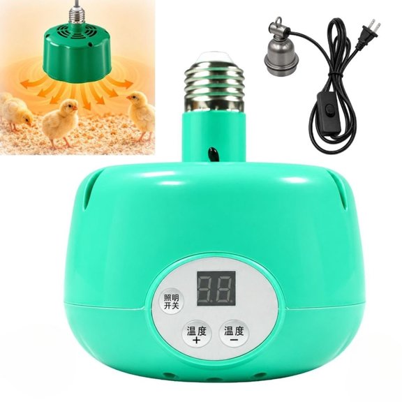 Intelligent Temperature Control Brooder Heater, Chicken Coop Warmer with Digital Thermostat for Chicks and Small Animals