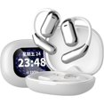 thumbnail image 1 of Intelligent Touch Screen Open Bluetooth Earphones - True Wireless Open Ear Earbuds Bluetooth 5.4 - Double Noise Reduction to Listen Touch Screen Control - Fitness, Running and Cycling (White), 1 of 7