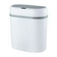 thumbnail image 1 of Intelligent Trash Can Smart Sensor Wastebasket, Battery Model Automatic Flip Lid, Waterproof, Mute, 2.38,3.17 Gallon Capacity, Slim Design for Bathroom Cracks, White, 1 of 6